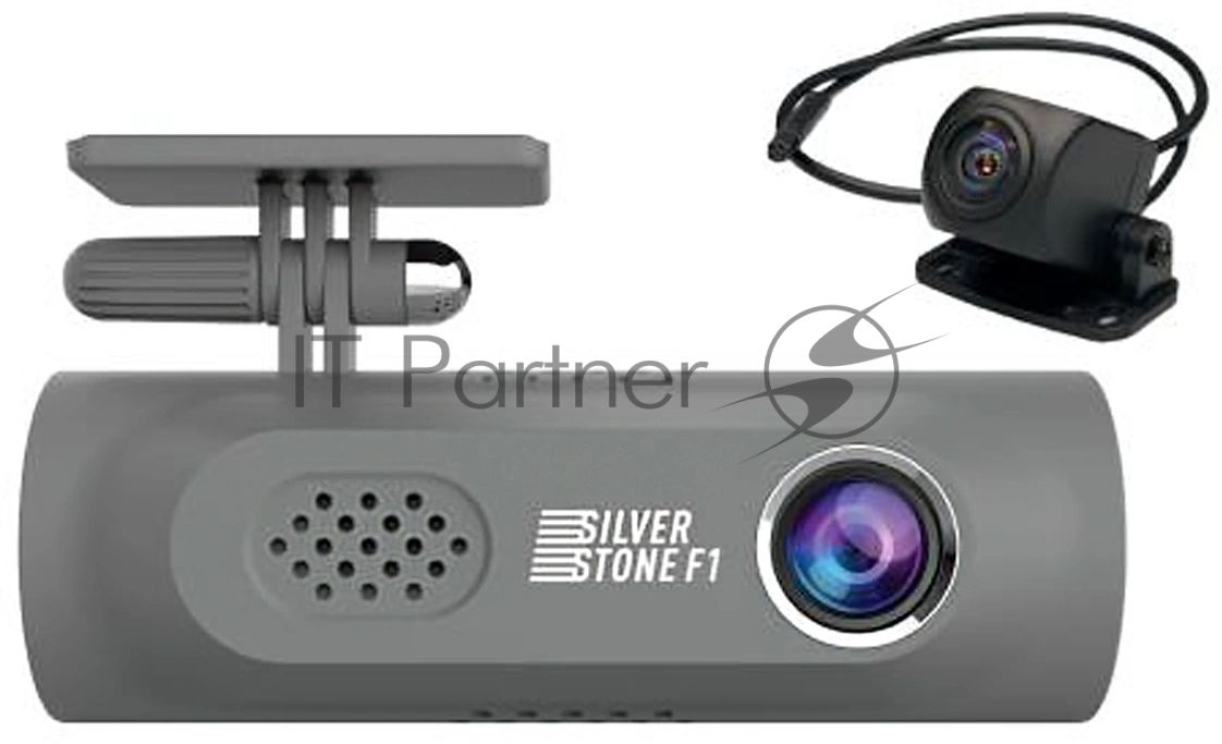 Видеорегистратор Silverstone F1 A50F FOCUS 2К DUO черный 5Mpix 1440x2560 1440p 150гр.