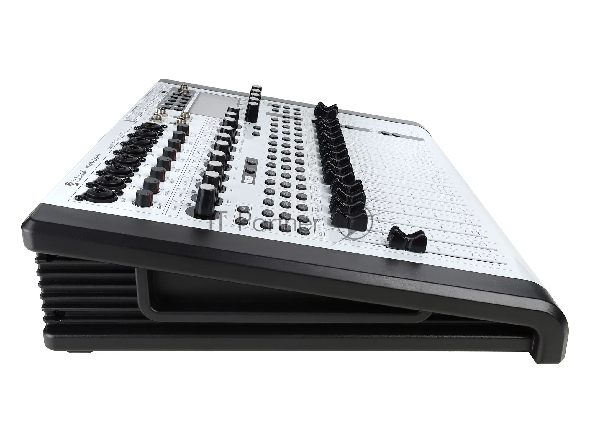 Микшер Intrend ITMIX-D8-4 цифровой, 12 входов (8 аналоговых, 1 стерео, 2 USB), 2 группы, Bluetooth, USB MP3 плеер
