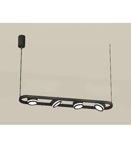 Светильник Ambrella light XB9164150/4 SBK/FR черный песок/белый матовый GX53 (C9164, N8415)