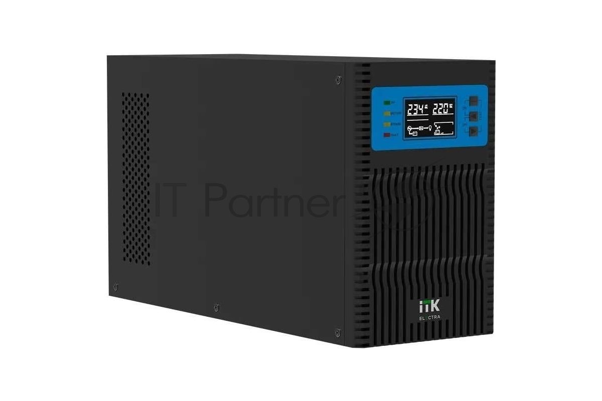 Источник бесперебойного питания ITK Electra EOT-0002KVA-1-L / 2000 ВА / 2000 Вт  / 4 x CEE 7 (евророзетка) / без АКБ