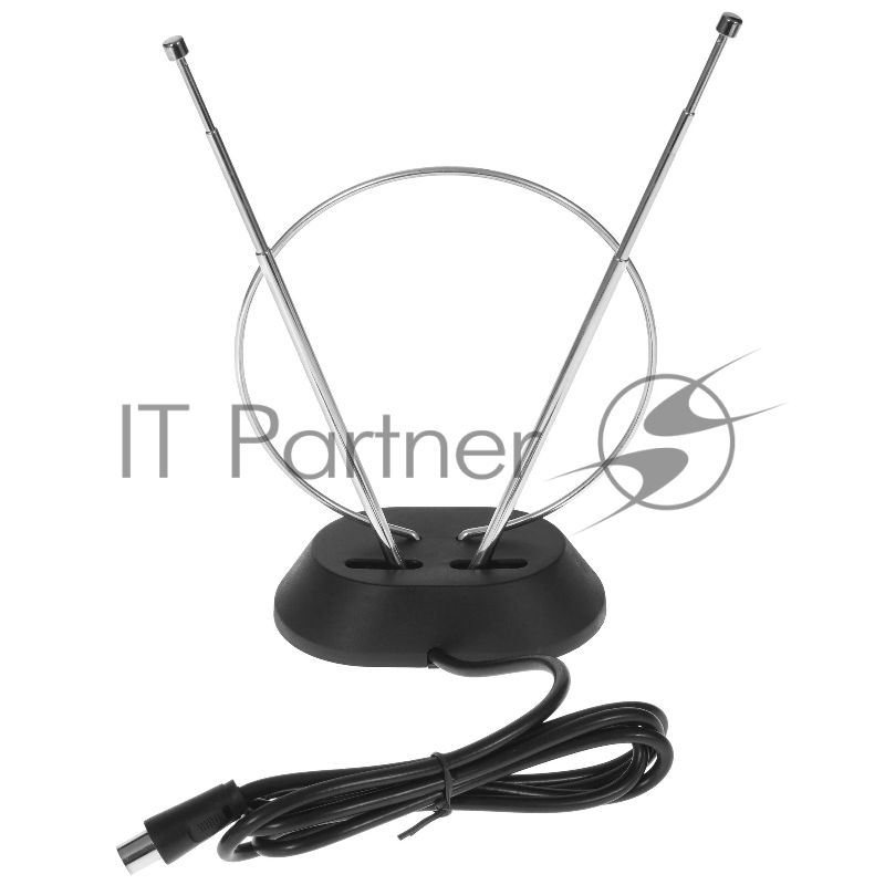Телевизионная антенна Harper ADVB-2111 (комнатная, пассивная;DVB-T2; VHF/UHF (174–230 MHz, 470-862 MHz); 20 dB; 75; 3dB; 1 м)