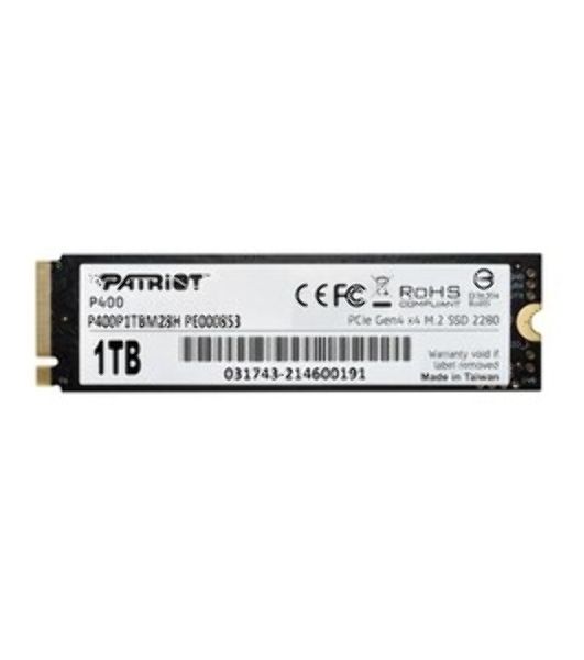 Накопитель SSD Patriot P400 Lite 1Tb M.2 2280 NVMe PCle 4.0 x4 R3500/W2700 TbW 560Tb 3D NAND with HS