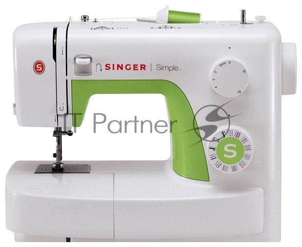 Швейная машина Singer Simple 3229 белый, электромеханическая, вертикальный качающийся, 29 операций, петля полуавтомат