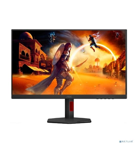 Монитор 27" AOC Q27G4ZR IPS 2560x1440, 240 Гц, 1 мс, 16:9, 400 кд/м², 2xHDMI 2.0, DP 1.4, 3.5 Jack, динамики (2x2 Вт), FreeSync Premium, G-Sync Compatible, черный/красный