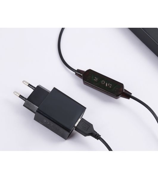 Светильник Ambrella light FL8022 BK черный LED 15W RGB D32*1250 (ПДУ РАДИО 2.4G)