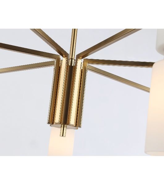Люстра Ambrella light LH56126/7 BS/FR латунь/белый матовый E14*7 max 40W D705*350