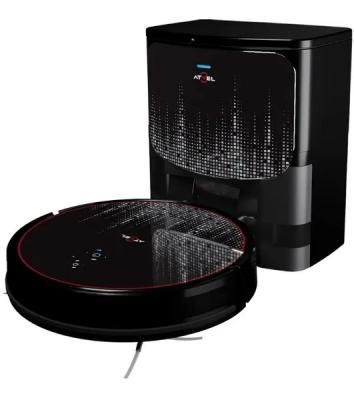 Робот-пылесос Atvel R80 Base черный, 2600 мА*ч Li-Ion, уборка влажная/сухая, пылесборник контейнер 0.34 л