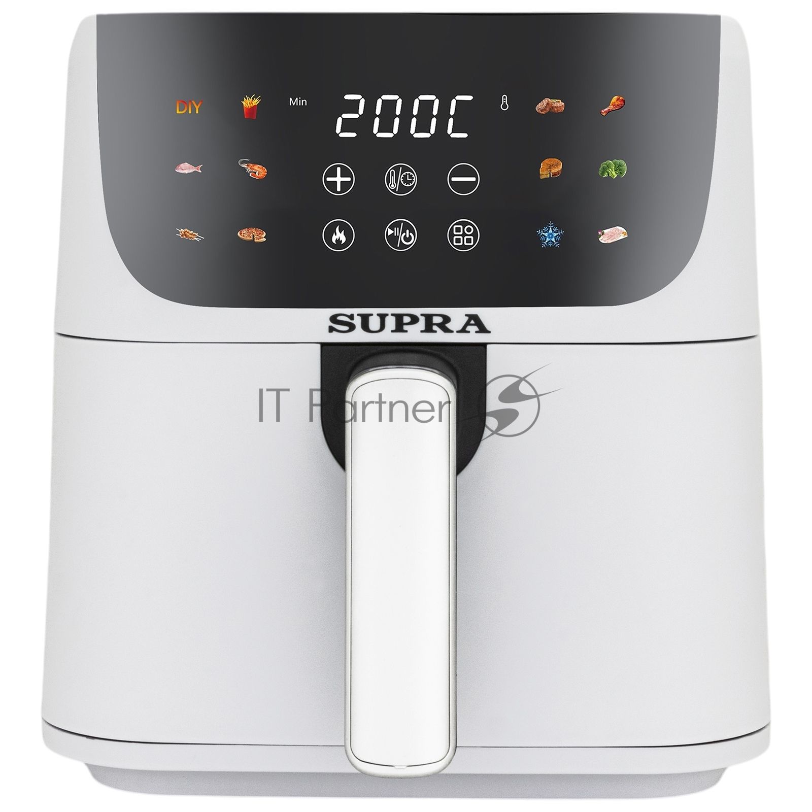 Аэрогриль Supra GS-7630 белый, 1500 Вт, 4,5 л, электронное, 12 программ