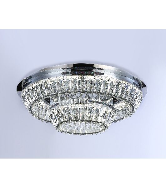 Светильник Ambrella light TR5029 CH/CL хром/прозрачный 3000K/4200K/6400K 81W D600*207 (Без ПДУ)