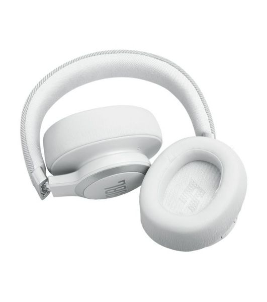 Беспроводные/проводные наушники JBL Live 770NC белый, полноразмерные, Bluetooth + проводной, адаптивное шумоподавление