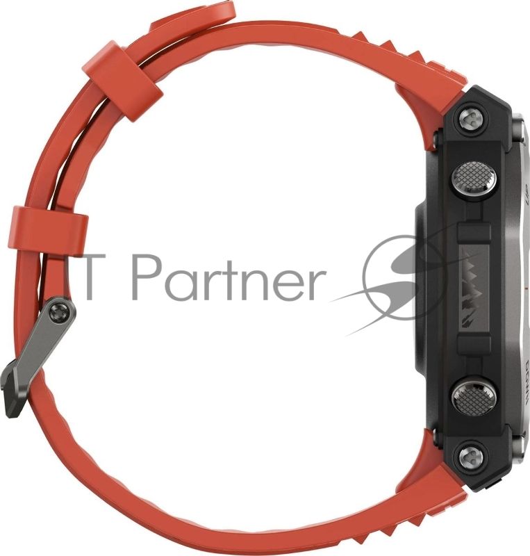 Умные часы Amazfit T-Rex 3 A2323 48.5мм 1.5" AMOLED корп.темно-серый рем.красный разм.брасл.:145-210мм (1746757)