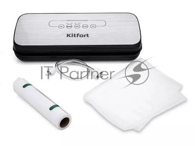Вакуумный упаковщик Kitfort KT-1502-2 110Вт черный/серый
