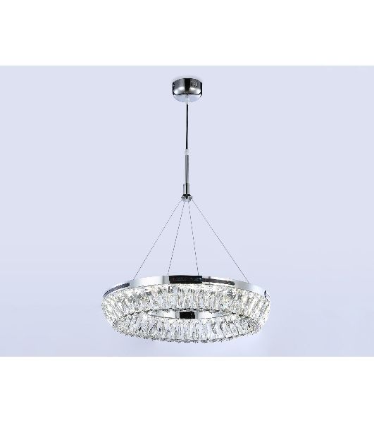 Светильник Ambrella light TR5022 CH/CL хром/прозрачный 3000K/4200K/6400K 47W D500*540 (Без ПДУ)