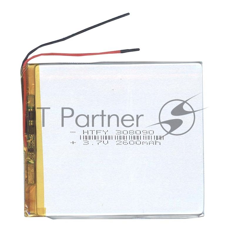 Аккумулятор Li-Pol (батарея) 3x80x90мм 2pin 3.7V/2600mAh