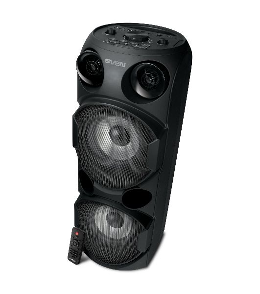 Колонка АС SVEN PS-750, черный (80 Вт, TWS, Bluetooth, FM, USB, microSD, LED-дисплей, 2х4400мА*ч)