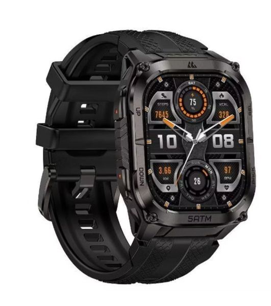Умные часы KOSPET Tank M4C, 1.96" AMOLED, Bluetooth, GPS, IP69, черный