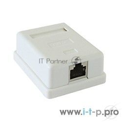 Розетка GEMBIRD NAS212 RJ-45 кат.STP 5e внешняя экранированная 1 порт, 110/Krone