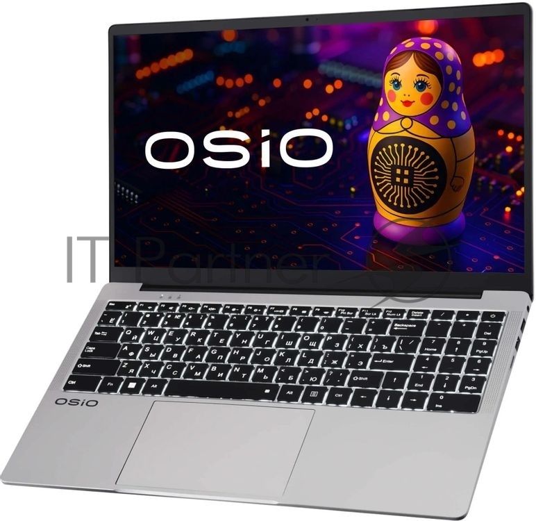 Ноутбук Osio FocusLine F150a-026/15"/IPS/AMD Ryzen 5 5560U/16Gb/512Gb SSD/AMD Radeon Graphics/Uncom/серый/1.7kg