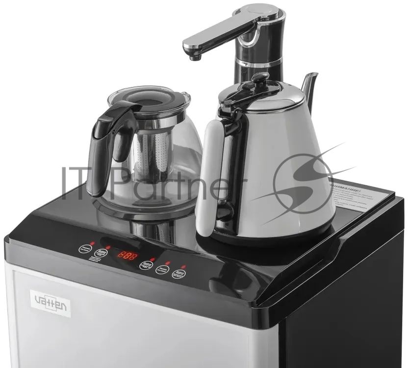 Кулер для воды Vatten L50WEAT, нижняя загрузка, нагрев 100 °С, охлаждение 15 °С, белый/черный