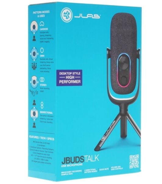 Проводной микрофон Jlab JBuds Talk Mixed Microphone (PN: MJBUDSTALKRBLK4)