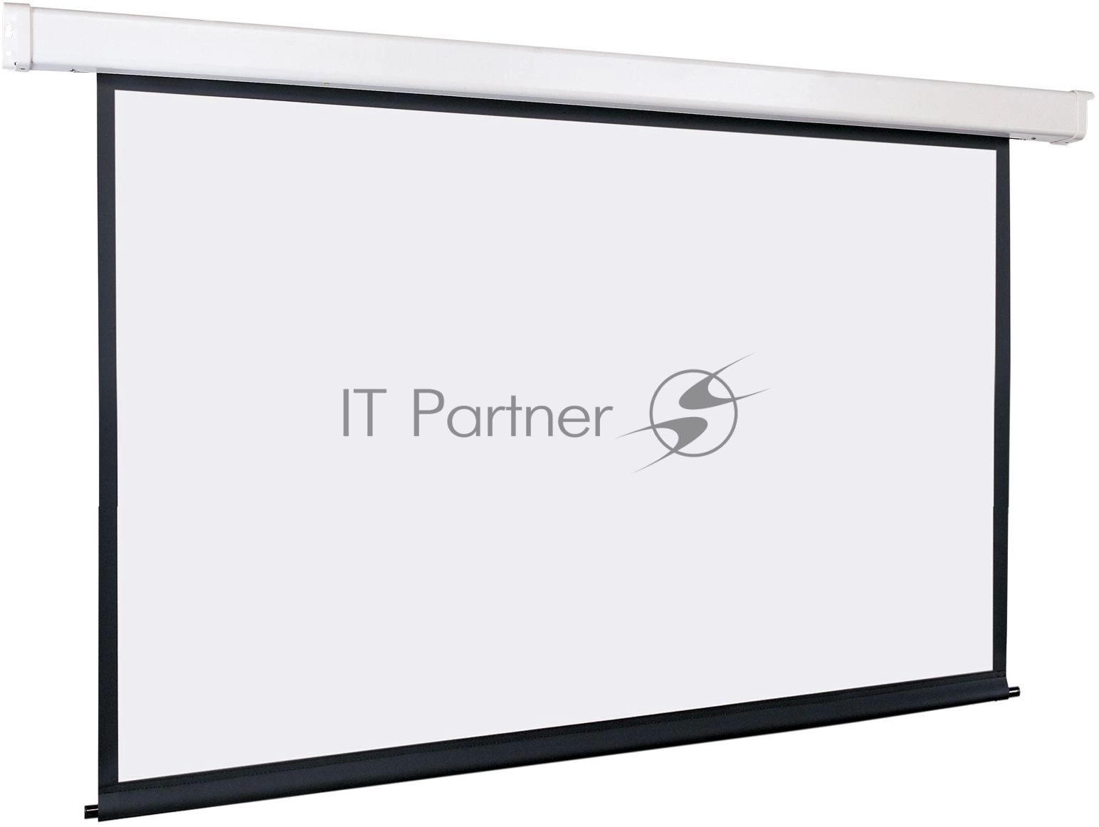 Экран с электроприводом Lumien Master Control 211x366 см (162"), рабочая область 201х358 см, Matte White FiberGlass, верхн. черная кайма 35 см, черная кайма по периметру 4 см 16:9