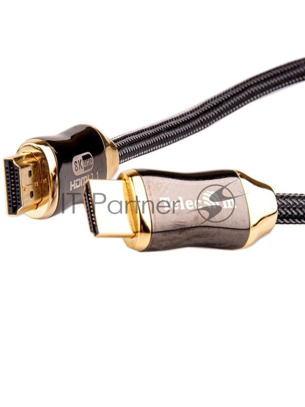 Кабель HDMI 19M/M,ver. 2.1, 8K@60 Hz 0.5m метал разъемы, нейлоновая оплетка Telecom TCG300-0.5M Кабель HDMI 19M/M,ver. 2.1, 8K@60 Hz 0.5m метал разъемы, нейлоновая оплетка Telecom