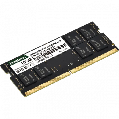 Оперативная память KingDian, DDR5, 16GB (1x16GB), 5600 MHz, CL46, без радиатора, SO-DIMM