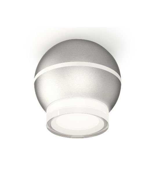Светильник Ambrella Light XS1103031 SSL/FR/CL серебро песок/белый матовый/прозрачный MR16 GU5.3 LED 3W 4200K (C1103, N7160)