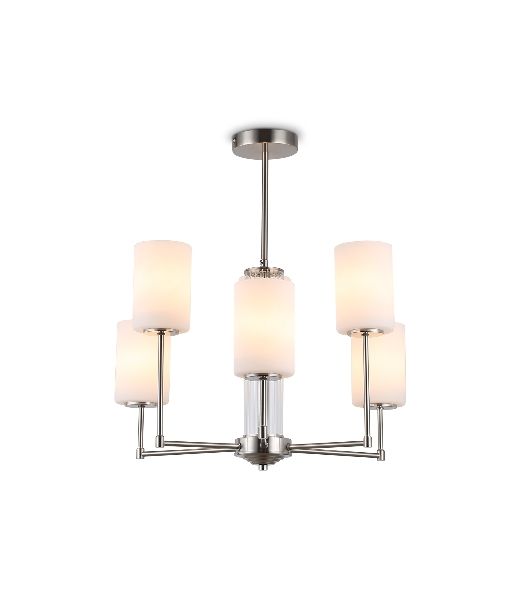 Люстра Ambrella light LH56211/6 SN/FR никель/белый матовый E27/6 max 60W D600*600