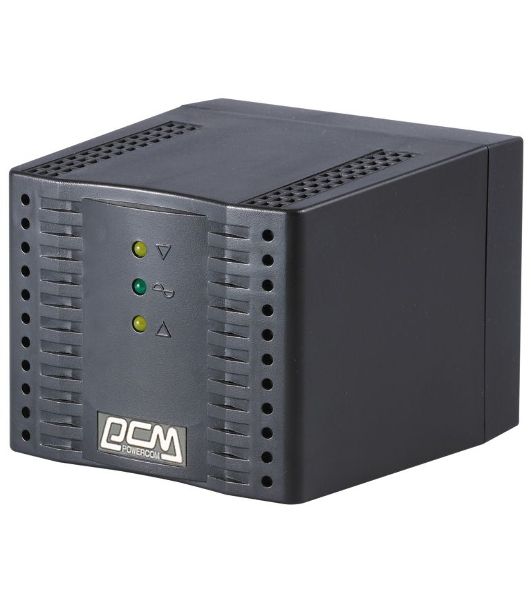 Стабилизатор напряжения Powercom Voltage Regulator, 3000VA, Black, Schuko
