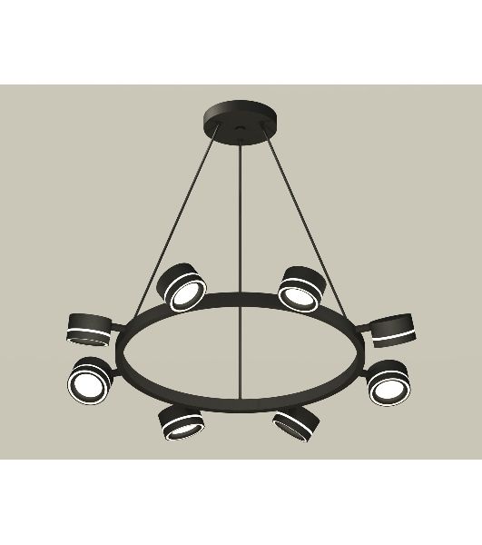 Светильник Ambrella light XB9198201/8 SBK/FR черный песок/белый матовый GX53 (C9198, N8434)