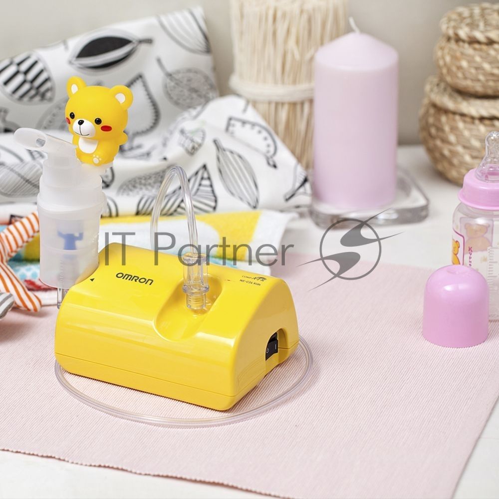 Ингалятор OMRON NE-C24 Kids компрессорный, детский, желтый