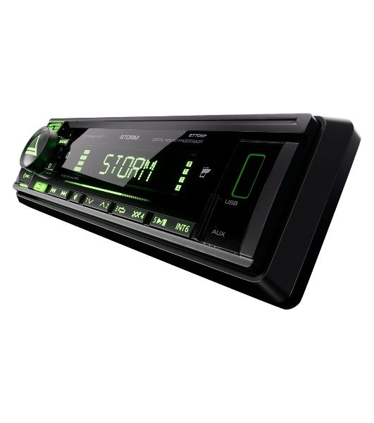 Автомагнитола AURA STORM-677DSP, 1 DIN, Bluetooth, USB Type-A, AUX, пульт ДУ