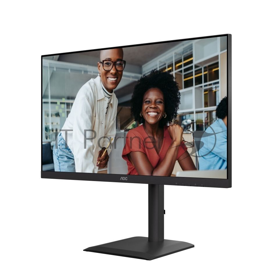 Монитор 27" AOC U27E4CV IPS 3840x2160, 60 Гц, 4 мс, 16:9, 400 кд/м², 2xHDMI 2.0, DP 1.4, DP Out, USB-C (90 Вт), USB Hub (4x USB 3.2), RJ45, 3.5 Jack, динамики (2x2 Вт), HDR Ready, Adaptive-Sync, VESA 100x100, черный