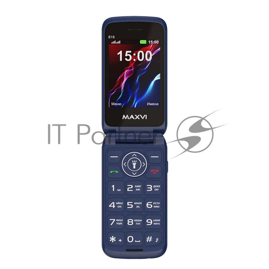 Мобильный телефон Maxvi E15 синий