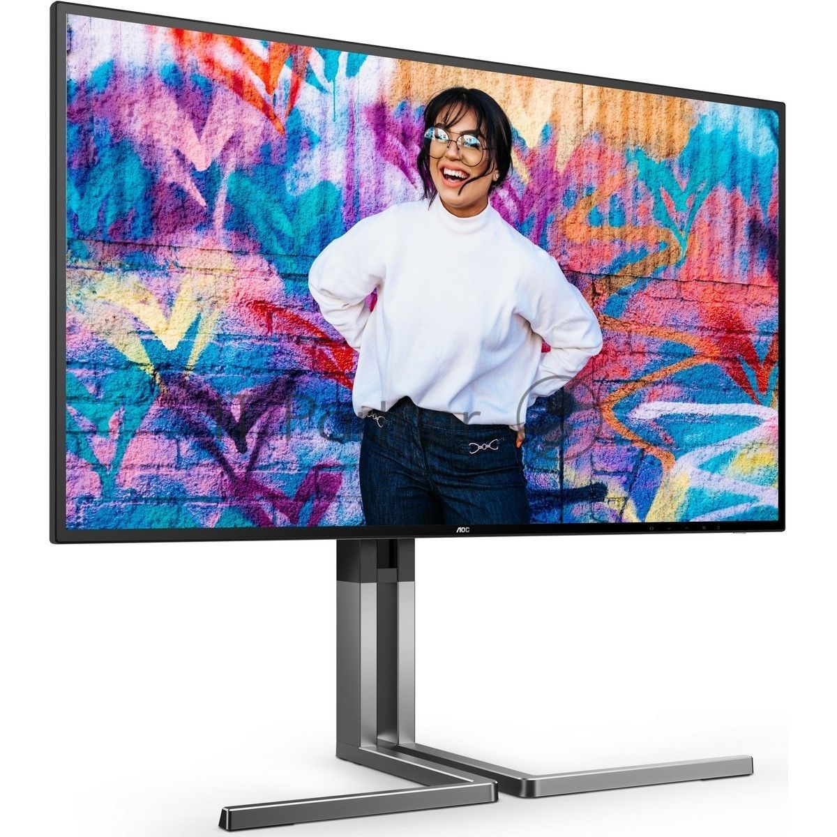 Монитор 27" AOC U27U3CV Nano IPS 3840x2160, 60 Гц (75 Гц макс.), 4 мс, 16:9, 400 кд/м², 2×HDMI 2.0, DP 1.4, USB-C (96 Вт PD), USB Hub (4×USB 3.2 Gen2 + 1×USB-C), RJ-45, 3.5 Jack, динамики (2×3 Вт), DisplayHDR 400, Adaptive-Sync, KVM, черный
