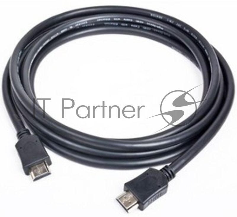 Кабель Cablexpert HDMI CC-HDMI4-15, 19M/19M, v2.0, медь, позол.разъемы, экран, 4.5м, черный, пакет