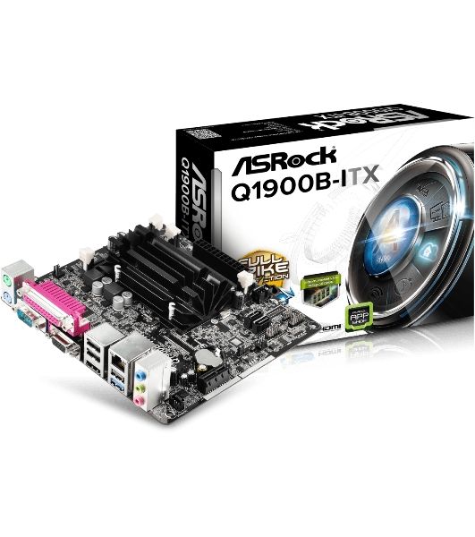 Материнская плата Asrock Q1900B-ITX mini-ITX AC`97 6ch(5.1) GbLAN+VGA+HDMI