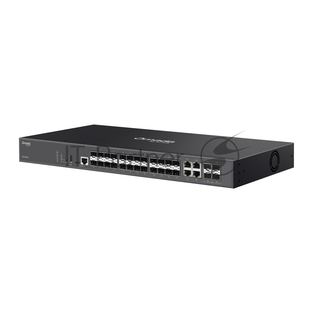 Коммутатор TP-Link Omada SG5428XF, 20×1 Гбит/с SFP + 4×1 Гбит/с SFP (Combo) + 4×10 Гбит/с SFP+, управляемый