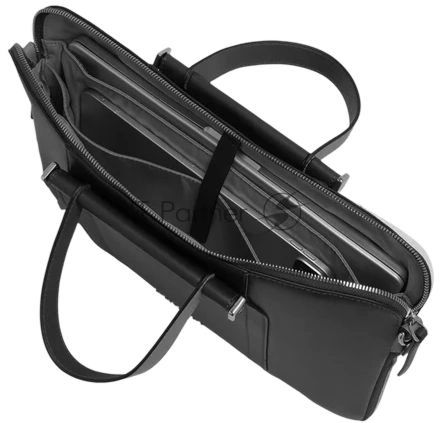 Деловая сумка женская Piquadro Circle CA6698W92/N с отделением для ноутбука 14" черная натур.кожа