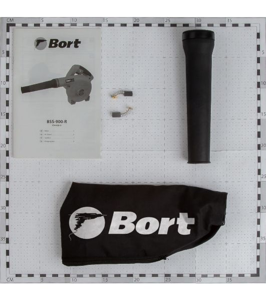 Воздуходувка Bort BSS-900-R 900Вт пит.:от сети синий
