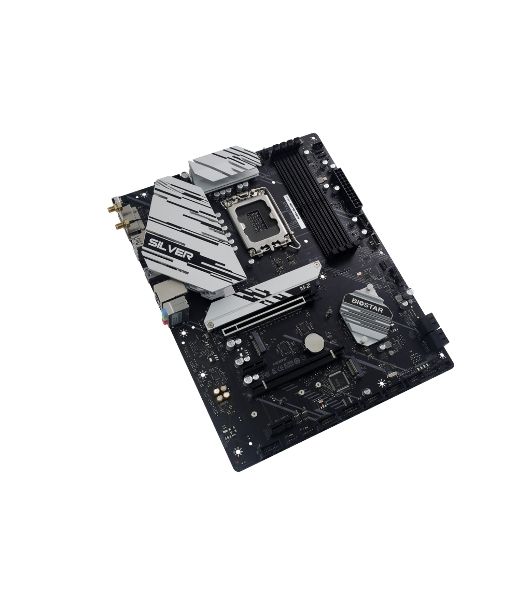 Материнская плата Biostar B760A-SILVER, LGA1700, Intel B760, 4xDDR5, 4xSATA, 3xM.2, 1xPCIe 5.0 x16, DisplayPort, HDMI, 1x2.5Gb LAN, USB Type-C, 3x3.5 мм, 7.1, ATX