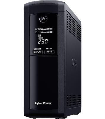 Источник бесперебойного питания CyberPower VP1600ELCD/1600 ВА/960 Вт/USB/RS-232/RJ-11/RJ-45/5 х CEE 7 (евророзетка)