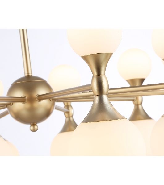 Люстра Ambrella light LH51051/20 GD/FR золото/белый матовый G9*20 max 28W D750*460