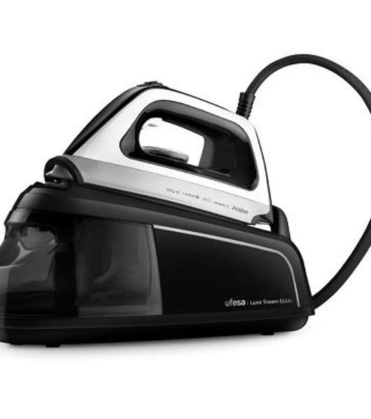 Паровая станция Ufesa LUXE STEAM GLIDE черный/серебристый, 2400 Вт, 90 г/мин, 220 г/мин, 1200 мл
