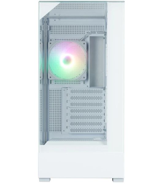 Компьютерный корпус ZALMAN P40 Prism Plus, ATX, белый, WINDOW, 3xCombo (3.5'' or 2.5"), 1xUSB TYPE-C, 2xUSB 3.0, SIDE 3x120мм ARGb, REAR 1x120мм ARGb