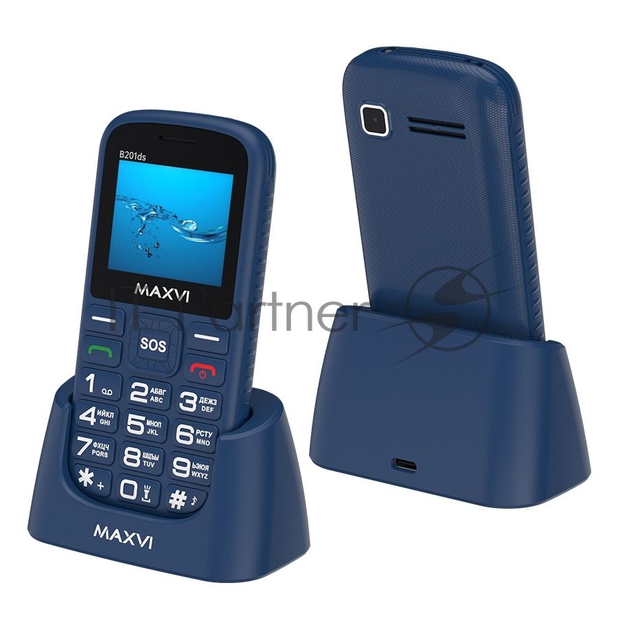 Мобильный телефон Maxvi B201ds синий