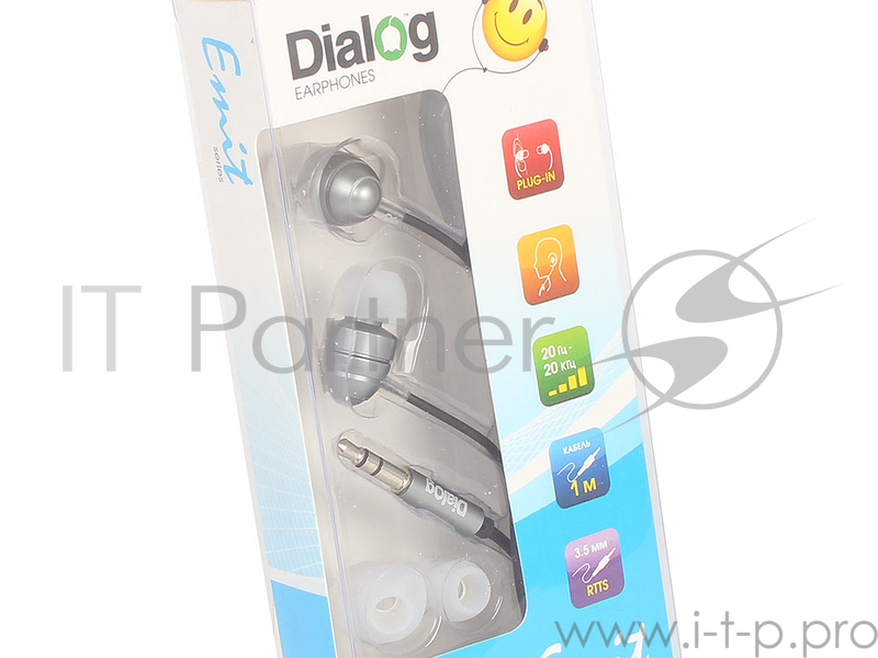 Проводные внутриканальные наушники Dialog EP-F55, серый