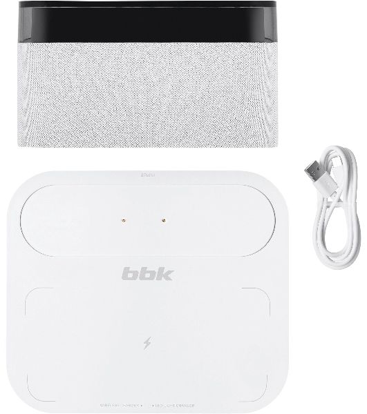 Портативная колонка BBK BTA2020 белый 5W 1.0 BT 10м 1200mAh