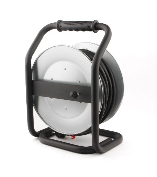 Удл. на мет. катушке “Power Cube” IP44 16А 50м резина 3*2,5мм2 4 роз. с/з